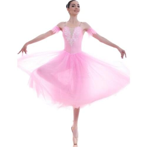 Pink/White/Blue Long Ballet Dance Tutus for Women Stage Performance Ballerina Dress Adult Girls Romantic Ballet Dance Tutu 18565