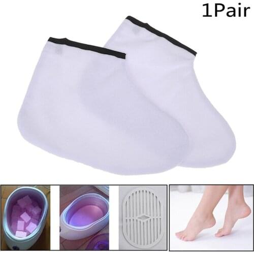 1 Pair Feet Skin Moisturizing Sleeve Whitening Exfoliating Beauty Socks Paraffin Wax Protection Foot Mask Gloves