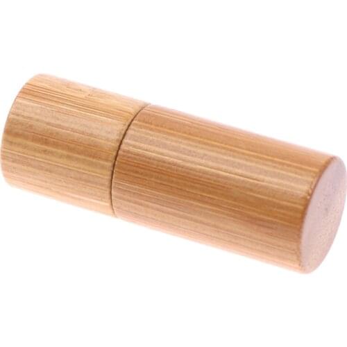 1PCS 3ml Natural Bamboo Wood Roll On Ball Bottle With Window Essential Oil Sub-bottling Perfumes Roller Bottle