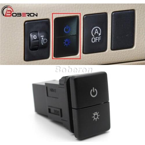 1PC Car Headlight Button Power on Off Switch with Connection Wire for Toyota Dual Switch