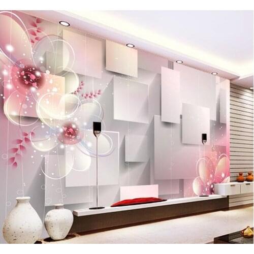 3d photo wallpaper custom mural transparent flowers tv background home decor living room wallpaper for walls 3 d