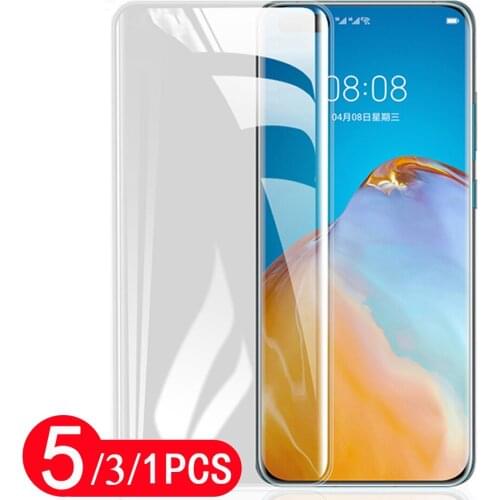 5/3/1Pcs tempered glass protective film for huawei P20 P30 pro P40 lite E P40 pro plus glass smartphone phone screen protector