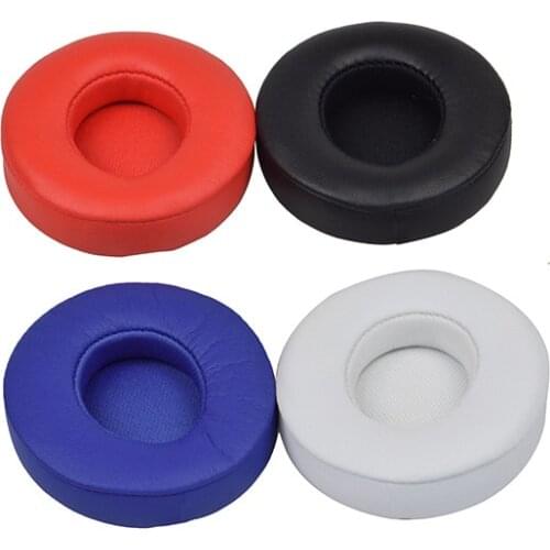 1 pair of replacement ear cushions for Solo 2 Beats Solo 3 wireless earphones ear cushion super soft protein skin