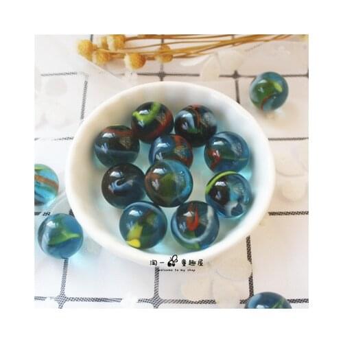 Free shipping 40pcs/lot 16mm Rare color flower marbles Childhood memories marbles draughts toy aquarium decorative glass marbles