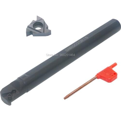 CNC Lathe Tool Internal Thread Holder A SNR0020R16,with a 16IR AG60 Cemented Carbide Bit is The Processing of Metric Threads