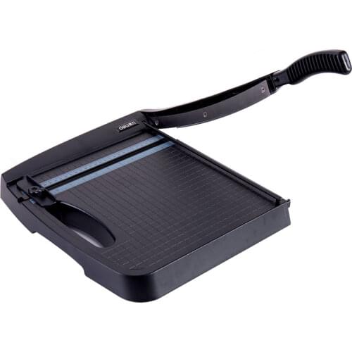 Deli 8051A Portable Paper Cutter Manual Trimmers Craft Guillotine Protection Strip Steel Blade Cutting Machine Precision Scale