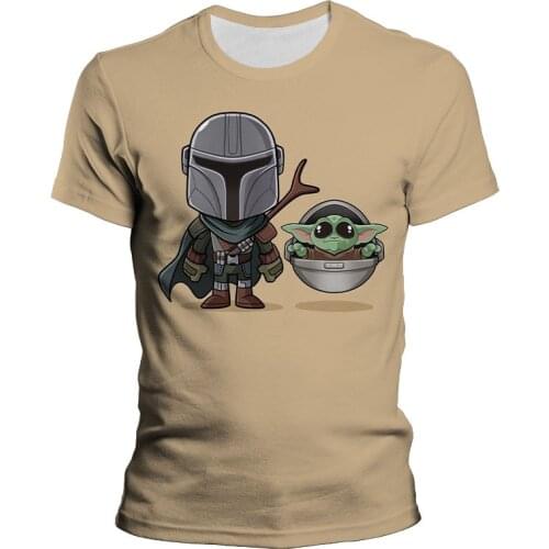 The Mandalorian baby yoda t shirt Kids Short sleeve shirts 3D Print Boy Girl Child Cartoon Top New Fashion Men Women T-shirt