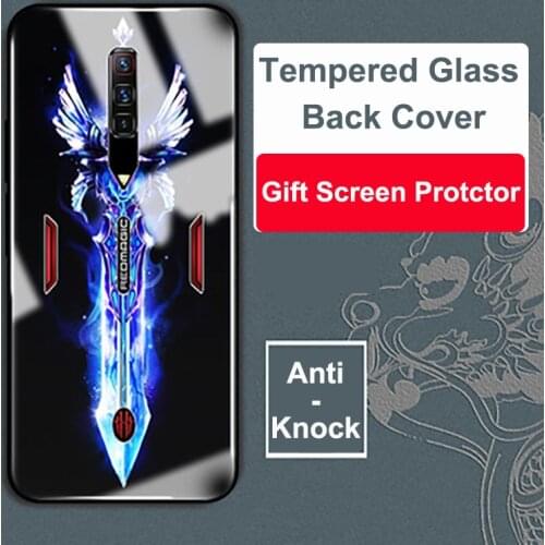 Screen Protector Film + Tempered Glass Hard Back Cover For Nubia Red Magic 6 Case NX669J For Nubia Red Magic 6 Pro Phone Case