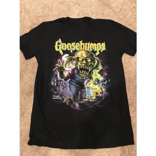 Fright Rags Goosebumps Haunted Mask T Shirt Summer Short Sleeve Harajuku T-Shirts Tops S~3Xl Big Size Cotton Tees Fast Shipping