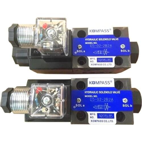 KOMPASS HYDRAULIC SOLENOLD VALVE Directional valve MODEL NO D5-02-2B2A KOMPASS CO LTD