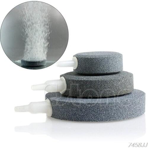 Aquarium Fish Tank Pond Pump Air Bubble Disk Stone Aerator Hydroponic Oxygen G03 Drop ship