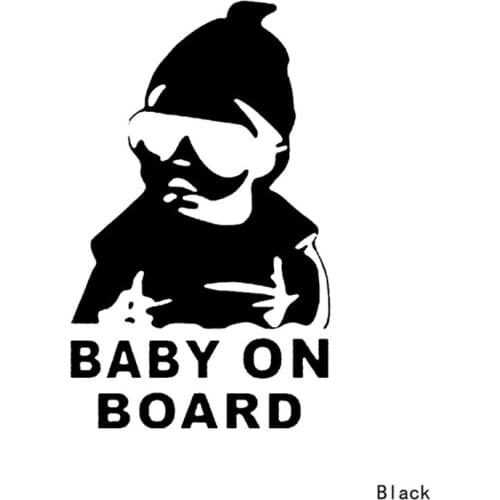 Good Design Baby on Board Car Safty Sticker Decal Waterproof Night Reflective Wall Stickers Car Covers