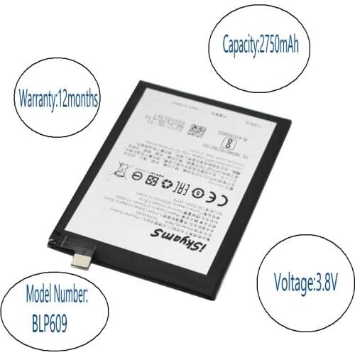 ISkyamS 10pcs 2750mAh BLP609 / BLP 609 Cell Phone Replacement Li-Polymer Battery For OPPO R9 R9m R9TM