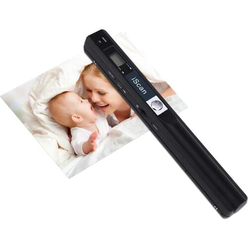 IScan Portable mini Document Scanner wireless USB A4 paper book color photo image scan LCD Display handheld JPG and PDF #R25