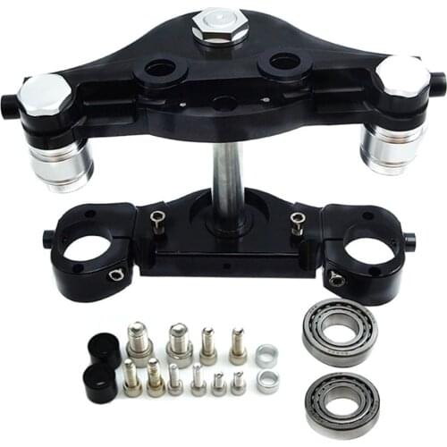 Motorcycle CNC KO Raked 21"/23"/26" Wheel Triple Trees Kits For Harley Touring Electra Stree Road Glide FLT FLHT FLHX FLTR FLTRX