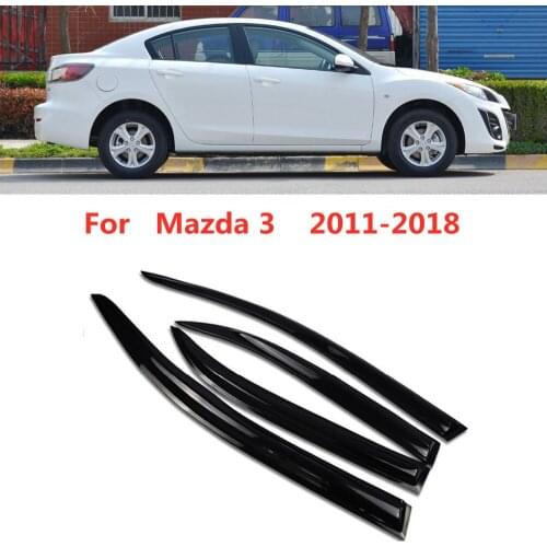 For Mazda 3 2013 2014 2015 2016 2017 2018 Sedan Window Visor Wind Rain Sun Smoke Guard Deflector Vent Shade Shelter Protector