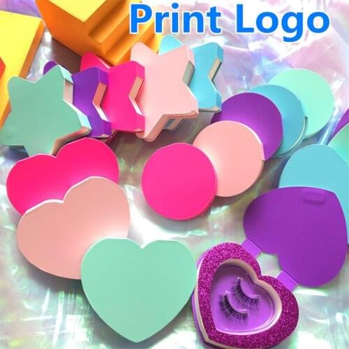 New heart/money false eyelashes packaging box for 25mm lash boxes packaging custom logo packing box makeup