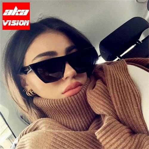 AKA VISION Cateye Vintage Sunglasses Women/Men Luxury Brand Sun Glasses Women Retro Glasses Women Outdoor Gafas De Sol Mujer