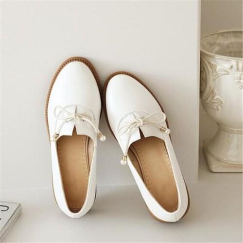 Butterfly Knot Oxford Shoes For Women Slip On Leather Shoes Women Flat Comfortable Casual Shoes Woman