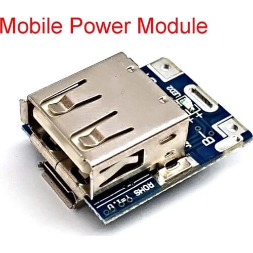5V Boost Converter Step-Up Power Module Lithium Battery Charging Protection Board LED Display USB For DIY Charger