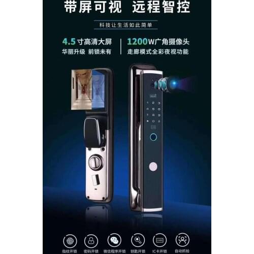 President 2 Automatic Smart Lock Indoor Visual Electronic Lock Anti-theft Door Fingerprint Lock Mobile Phone Remote Unlock