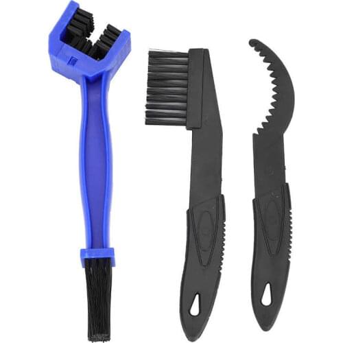 3Pcs Bicycle Chain Cleaner Bicycle Chain Crank Sprocket Cleaning Brushes Washing Tool For Mountain Road Bicycle MTB