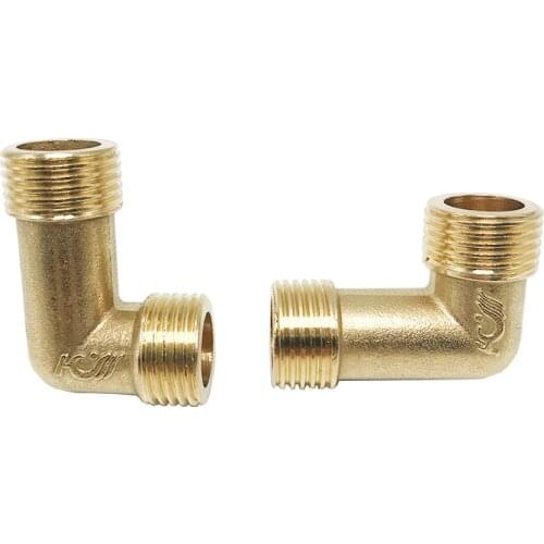 1PC 1/2’ Copper Tee Elbow Outer And Outer Wire Joint Double Outer Wire Direct Outer Tooth Water Pipe Fittings