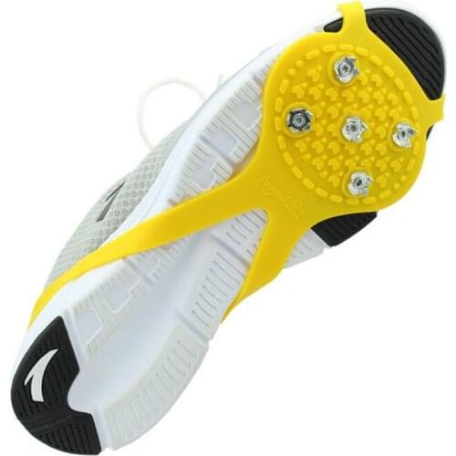 CKAHSBI 5 Tooth Ice Grippers Camping Climbing Anti Slip Snow Crampons Fishing Portable Outdoor Skiing Adult Child Shoe Covers