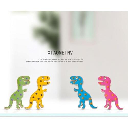 10pcs Enamel Charms Dinosaur Alloy Necklace Bracelet Drop Oil Handmade Pendant Jewelry Making Accessory