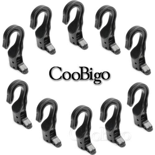 10pcs Open End Cord Hooks Snap Boat Kayak Motorcycle rope Buckle camping tent hook For Bungee Shock Elastic Bungee Cord Straps