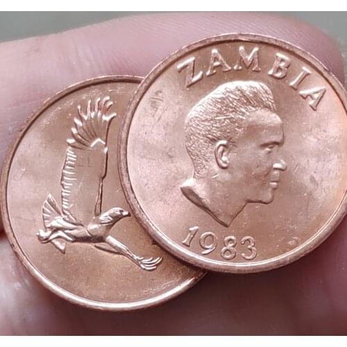 20MM Zambia ,100% Real Genuine Comemorative Coin,Original Collection