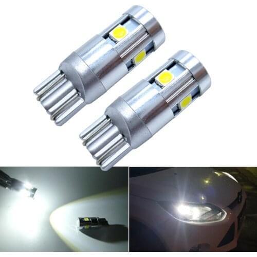 2x T10 W5W LED Clearance Light Marker Lamp Bulb 168 194 Car Parking Lights For Audi A3 8P A4 6B BMW E60 E90
