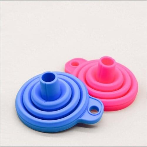 6 Colors Mini foldable silicone portable Funnel Diamond Painting Accessories Bead Container Diamond Embroidery Storage Tools