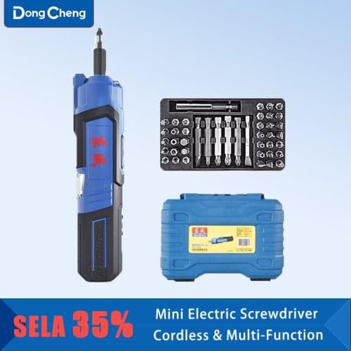 Dongcheng Electric Screwdriver Rechargeable Cordless Screwdriver Hand Drill Multi-Function Electric Batch Tool