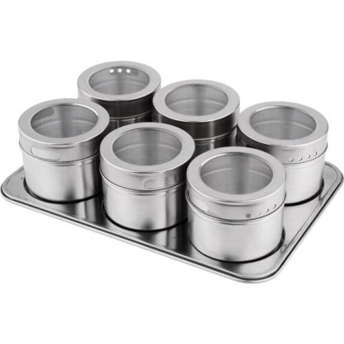 DHL Free Shipping 100pcs/lot Magical magnetic Stainless steel spice jar monosexuality tank sauce pot seasoning bottle