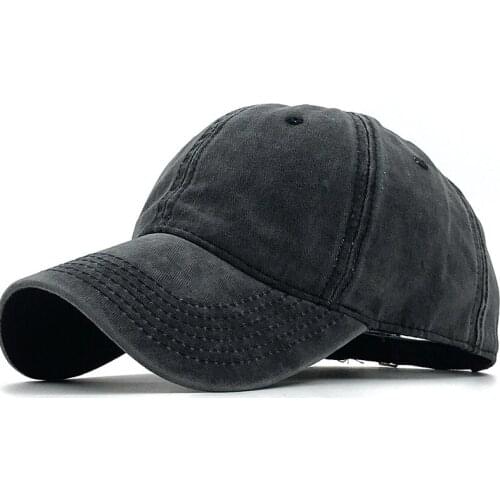 Simple Washed Cotton Adjustable Solid color Baseball Cap Unisex couple cap Fashion Leisure dad Hat fishing Snapback cap 17 Color