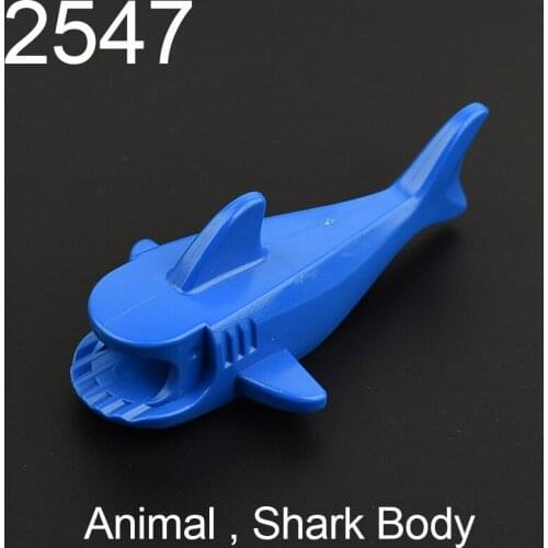 4pcs 2547 14518 Animal , Shark Body Building block accessories parts MOC DIY Education Toys Brick