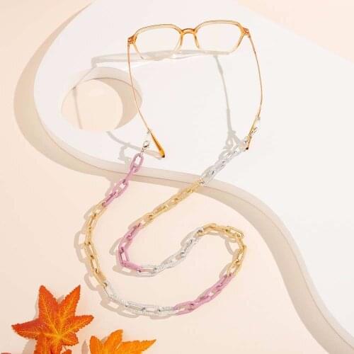 Color Sunglasses Chains Reading Glasses Retainer Metal Chain Neck Strap String Mask Chain Spectacle Cord Glasses Chain