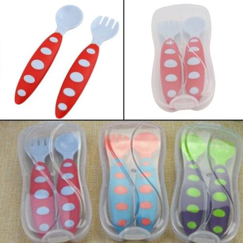 Baby Spoons Tableware Infant Children Soft Soup Fork Cochleare Baby Spoon Kitchen Utensils Kid Feeding Infant Spoon + Retail Box
