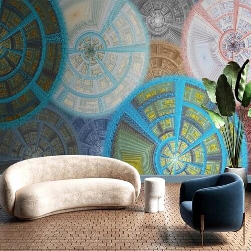 Custom Any Size Modern Minimalist Abstract Illusion Art Wallpaper For Wall 3D Bar KTV Tooling Background Wall Home Decor Mural
