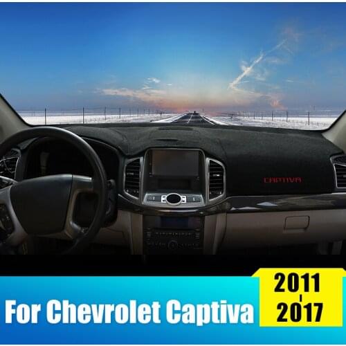 Car Dashboard Avoid light Pad Instrument Platform Desk Cover Mats Carpets For Chevrolet Captiva C100 C140 2006-2019 Accessories