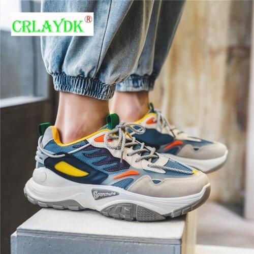 CRLAYDK Mens Sports Running Walking Shoes Increased Youth Boys Fashion Mesh Breathable Sneakers Runner Trainers Casual Footwear