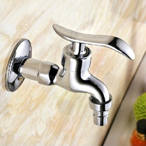 L15333 - Luxury Wall Mounted Chrome Color G1/2" Brass Bibcock