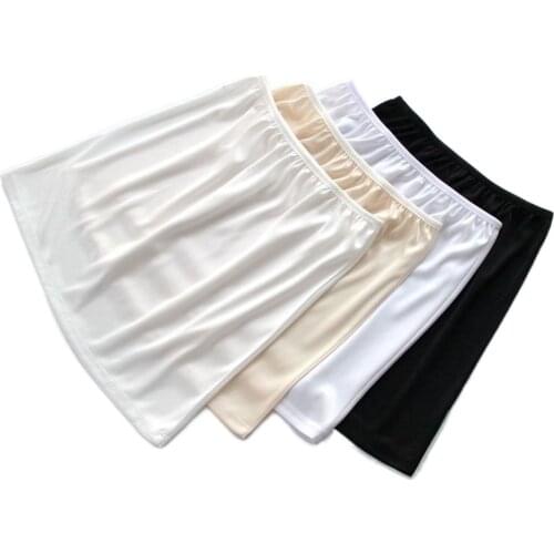 Summer Slips Womens Intimates Casual Mini Skirts.Underskirt Skirts Ladies Basic Half Petticoat Intimates Underdress