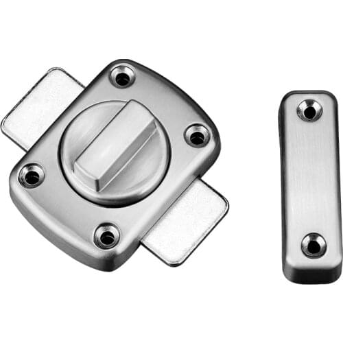 General zinc alloy brushed furniture bolt safety sliding door thickened cabinet latch door lock pin