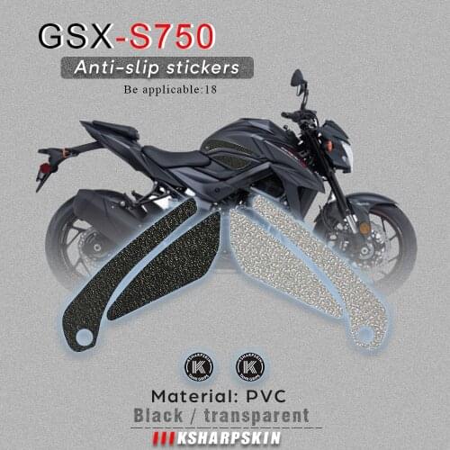 Motorcycle Non-slip Sticker Grips Protector Sticker Decal Gas Knee Grip Tank Traction Pad decals For SUZUKI18 GSX-S750 S750Z