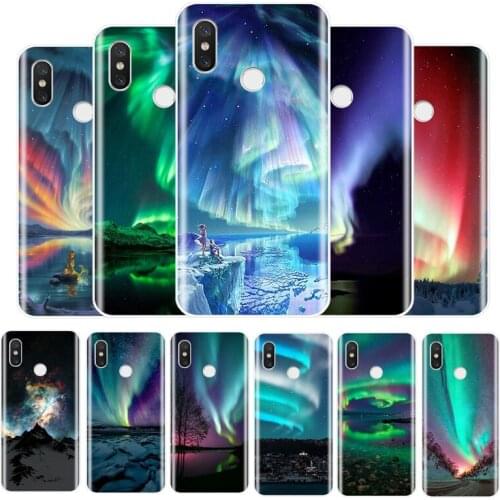Aurora Soft Silicone Phone Case For Redmi 4 5 5A 6A 6pro 7 5PLUS NOTE 5 6 7 8 4X PRO