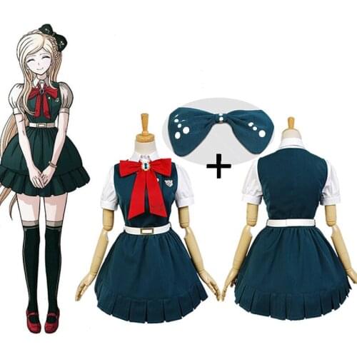 New Anime Super Danganronpa 2: Sayonara Zetsubo Gakuen Sonia Nevermind Cosplay Costumes and wig Halloween For Women Custom Made