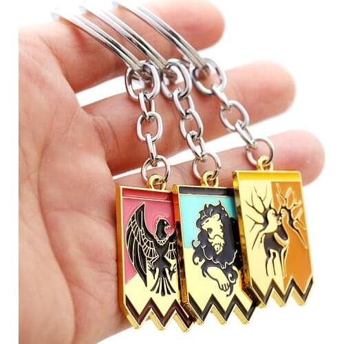 Game Fire Emblem Keychain Figure Logo Tags Metal Pendant Keyrings Bag Car Key Holder Men Jewelry llaveros