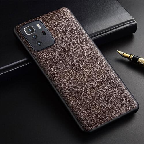 Luxury Phone Case for Xiaomi Poco X3 GT slim premium PU leather funda coque capa Business Style Case Cover for Xiaomi Poco X3 GT